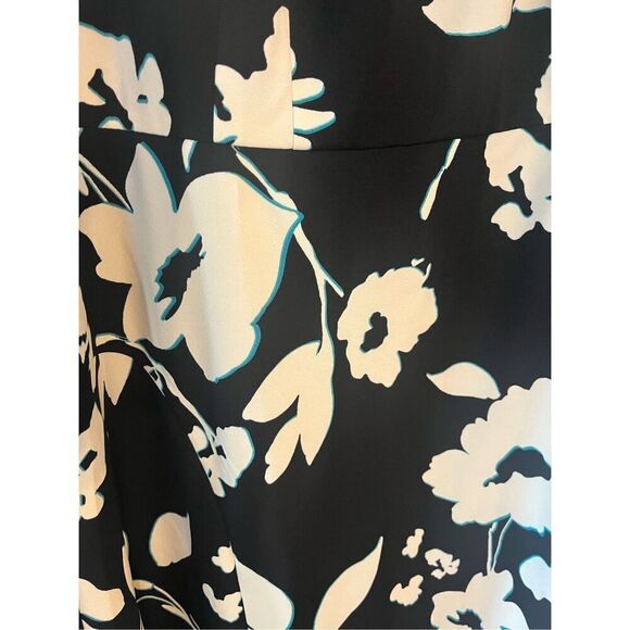 Maggy London Women's High Neck Empire Waist Midi Dress Career Workwear - Picture 6 of 9